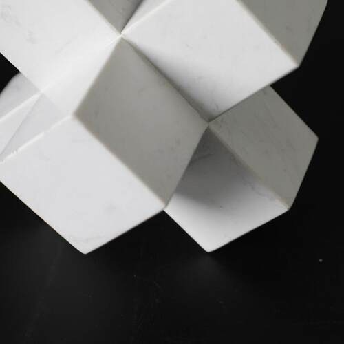 软欧式简易大理石桌件装样板房电摆视柜酒柜H0320书柜十字镇小书