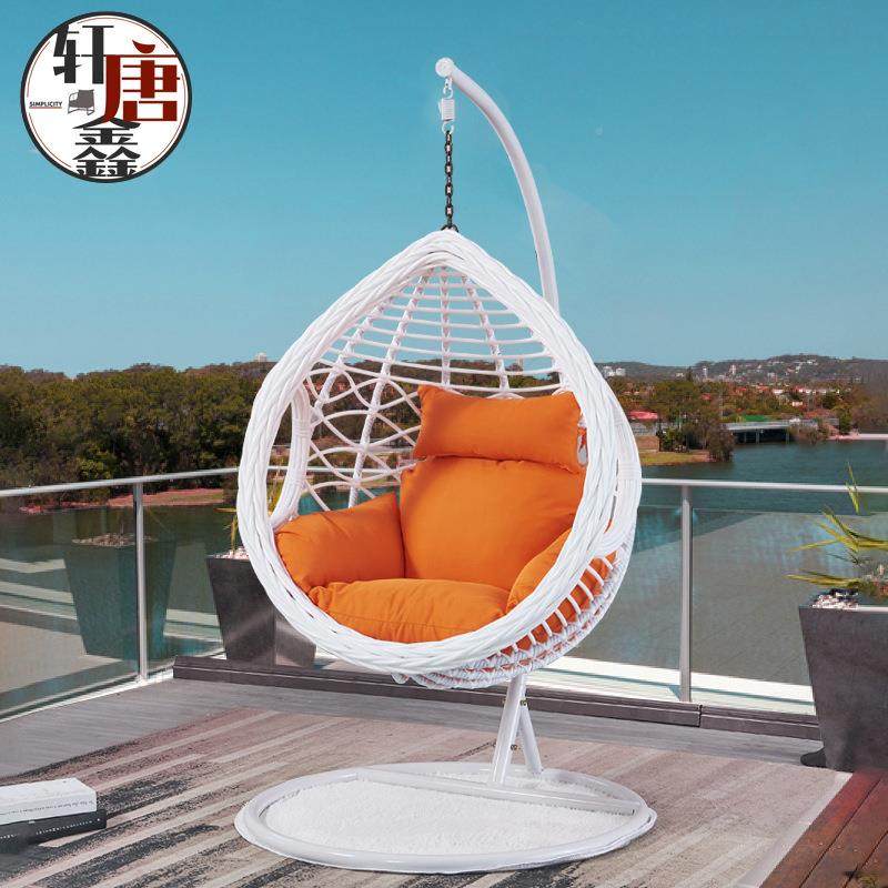 家用阳红吊篮滕椅台户DL-02外成人秋千鸟室巢摇篮椅内藤条编织网