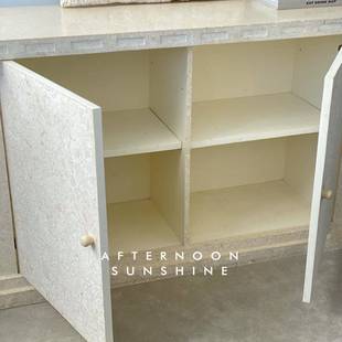 台边玄关摆件衣柜 式 轻艺术772造型天然奢洞石几大装 理石茶桌饰款