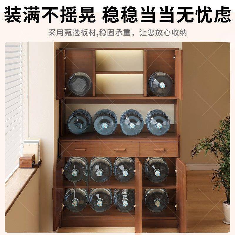 餐边柜墙EEA一体靠物加高客储物柜厨房碗柜收纳柜多功厅能茶水柜