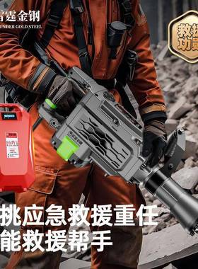 电锂机电工业级大功率大电镐充电凿镐应急施工锂KNP电岩破拆电锤