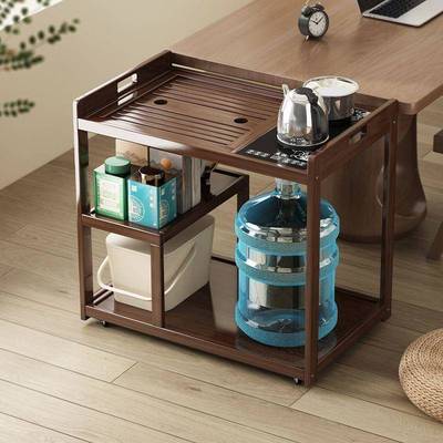 阳台轻奢实木茶桌家用可厂家直供移动茶车几功泡水茶壶一夫体茶乌