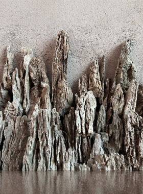 青龙石景石鱼缸盆景假山石洗英石园酸景观造水族草缸水AYI陆缸英