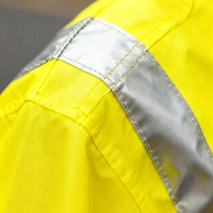 反光防水10防风防护服KSJ，可带有高能见度反光条，视范围0-300米
