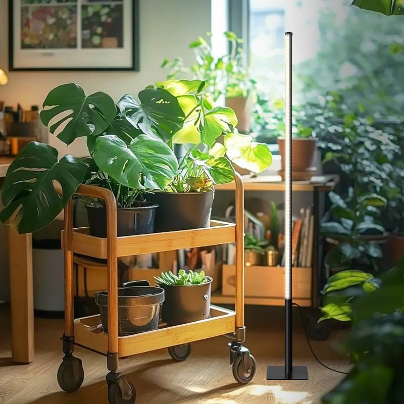 室内落地式补光灯侧发光绿植全光谱模拟仿太阳立式花架植物生长灯