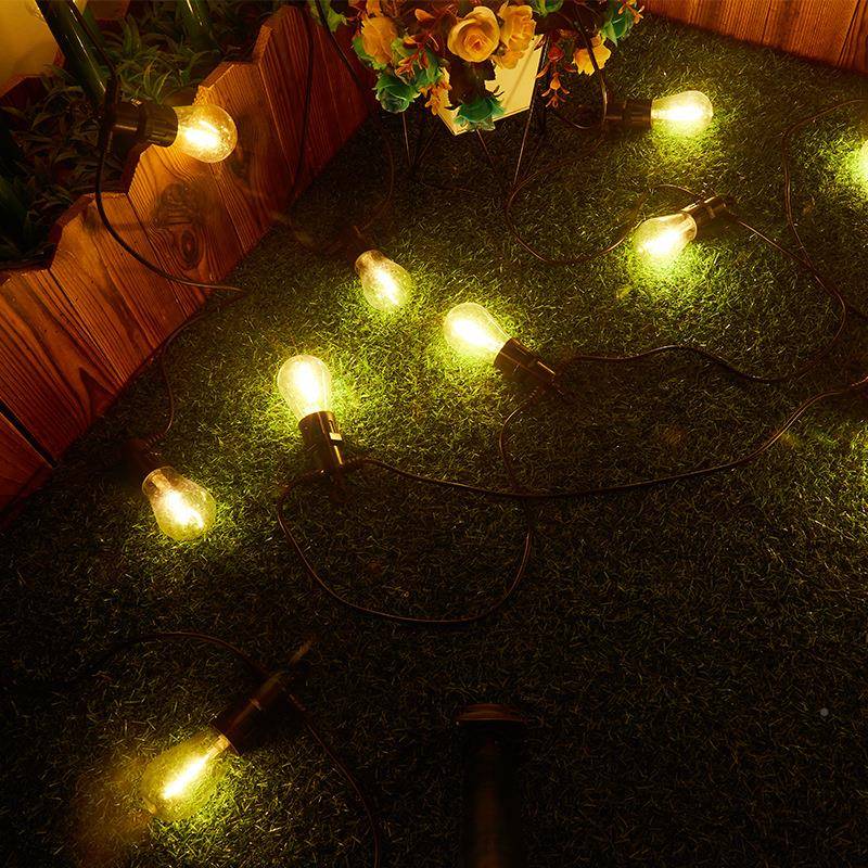 G5灯泡灯复古酒吧lEed跑马串灯挂钩庭院花园防水钨丝低压无品牌/L