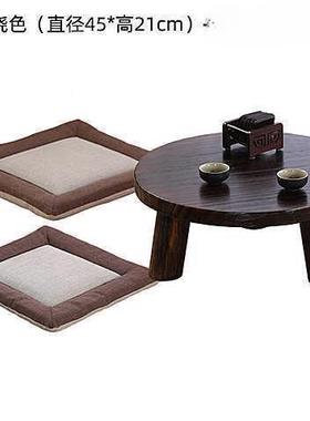 日桌式飘窗子小茶几实木榻榻米小炕桌子PTQ简约桌家桌用小圆坐地