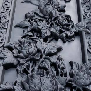 梦古长方形 墙PEG壁塑料砖雕仿古墙脂 春夏4秋冬5128树挂件新中式