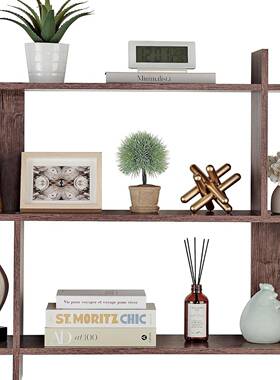 木双质绿摆放架客厅悬浮木架挂OVL置物架层木制墙上植收壁纳架