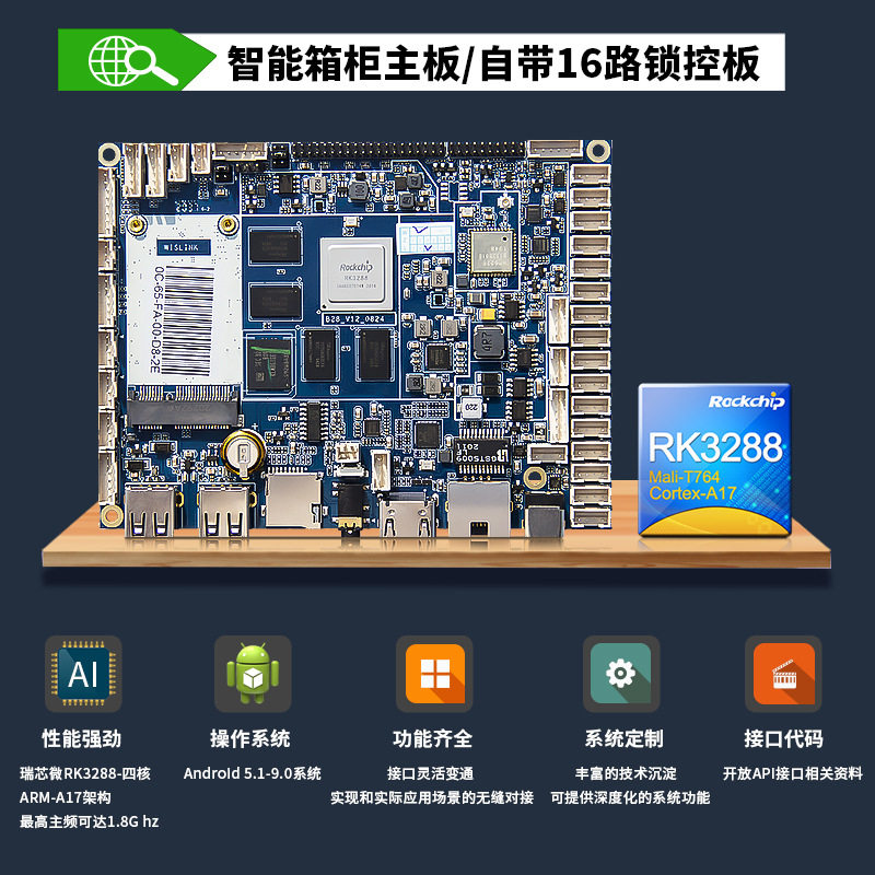 人脸识别箱柜主板 智能快递柜 商用箱柜 智能信报箱 智能储物柜