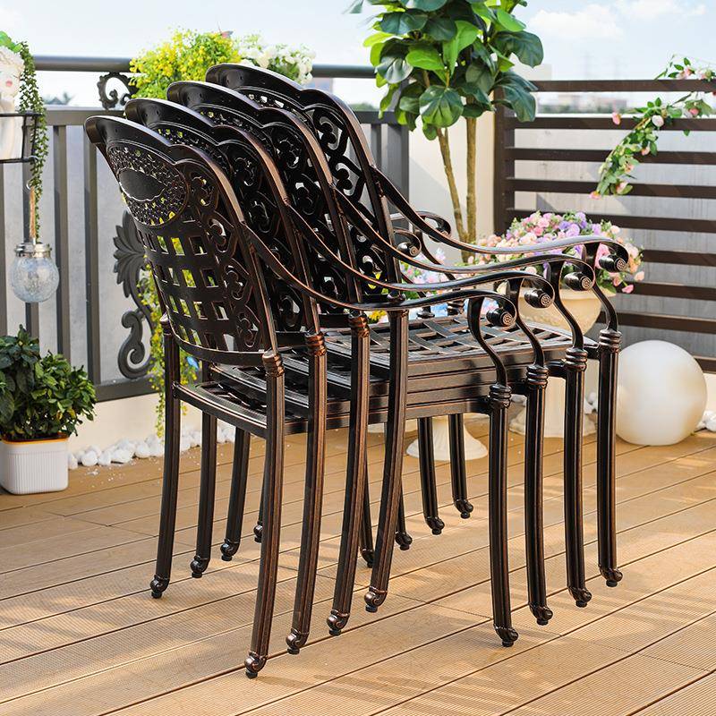 院花园室外桌庭椅组台合简约露天露台tb-60369阳休商用铸铝户外桌