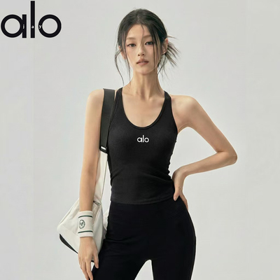 alojay带胸垫防震美背瑜伽背心女