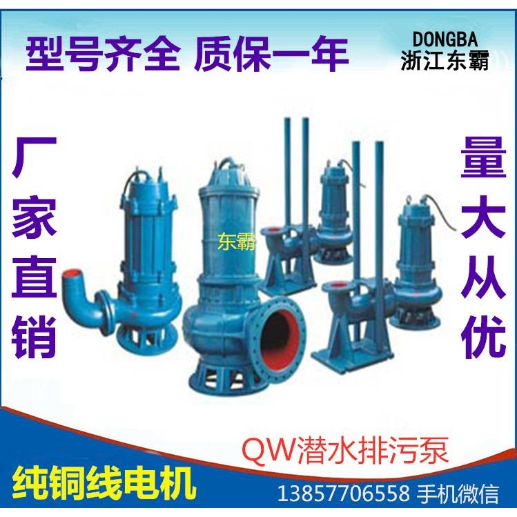 自产自销潜水无堵塞排污泵 QW WQ潜水泵 化粪池潜水排污泵 潜水泵