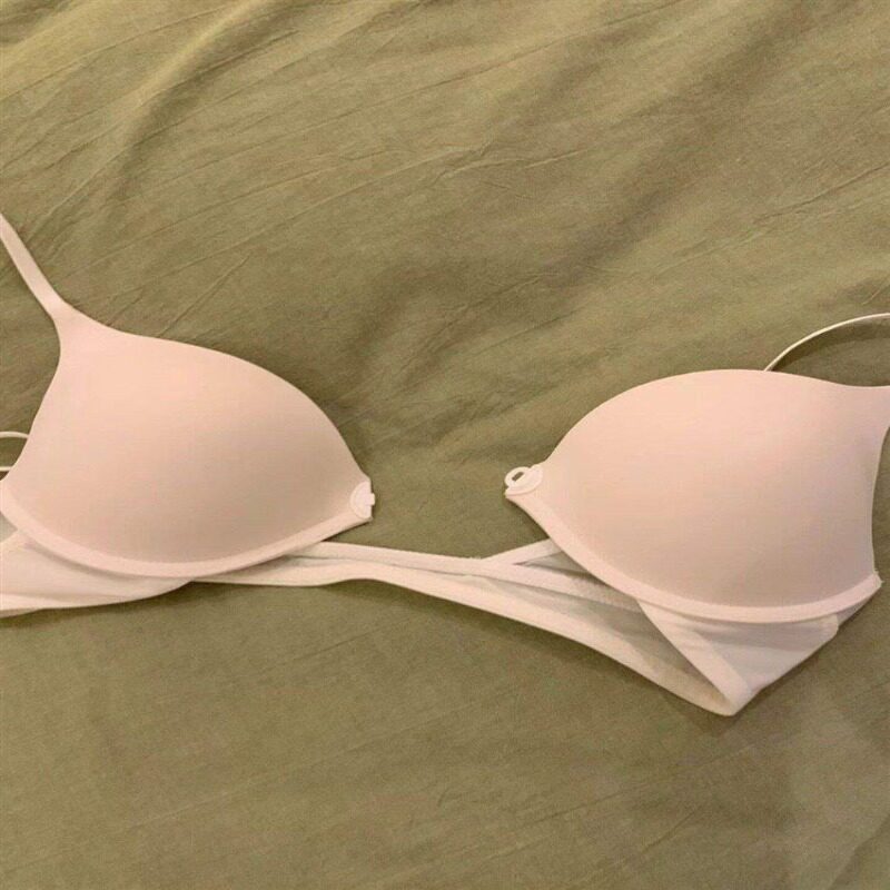 前扣式内衣女小胸聚拢显大无钢圈夏季轻薄透气无痕裸感少女文胸罩