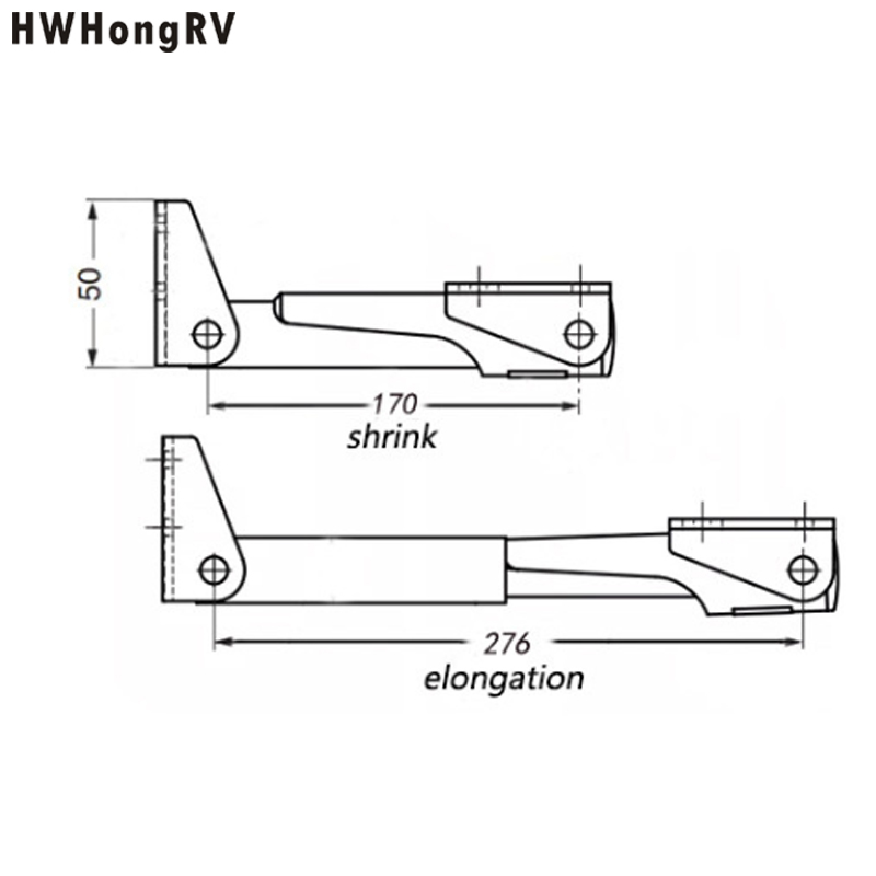 房车厨房柜台桌面l延长杆可折叠伸缩斜撑房车改装配件倾斜支撑杆