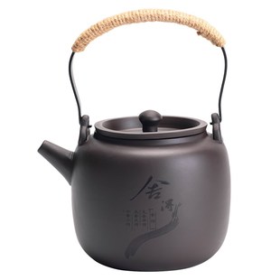 家用陶瓷大号泡茶壶单壶办公室功夫茶 紫砂大容量提f梁壶茶具套装