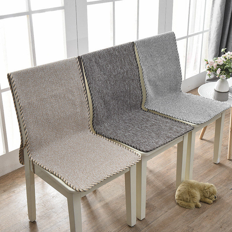连体椅子坐垫靠垫一体家用客厅四季餐桌椅垫子办公室棉麻靠垫背薄,居家布艺,椅垫,淘宝优惠券,粉丝福利购,淘宝优惠卷