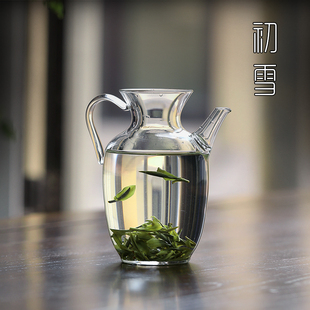 仿宋玻璃壶透明泡绿茶专用v功夫茶具耐热冷泡小茶壶泡茶器家用套
