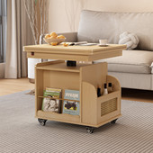 实木升降茶几家用折叠移动茶台茶桌小户型客厅多功能餐桌沙发边几