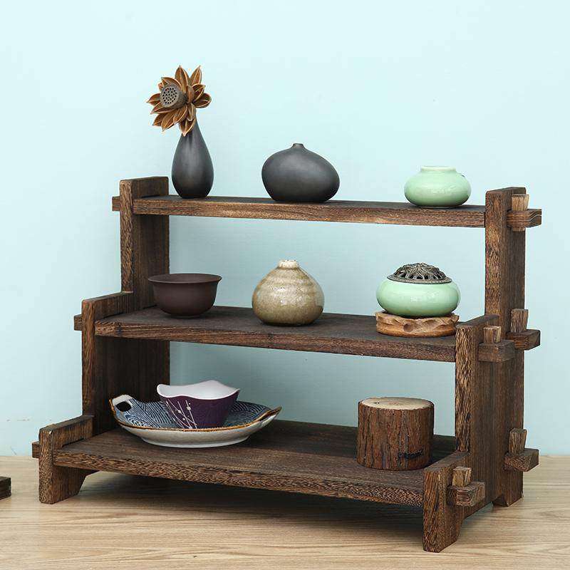 桌面博古架茶架子茶杯架实木收纳架棚架置物架茶壶杯托杯垫多宝格,住宅家具,多宝格/博古架,淘宝优惠券,粉丝福利购,淘宝优惠卷