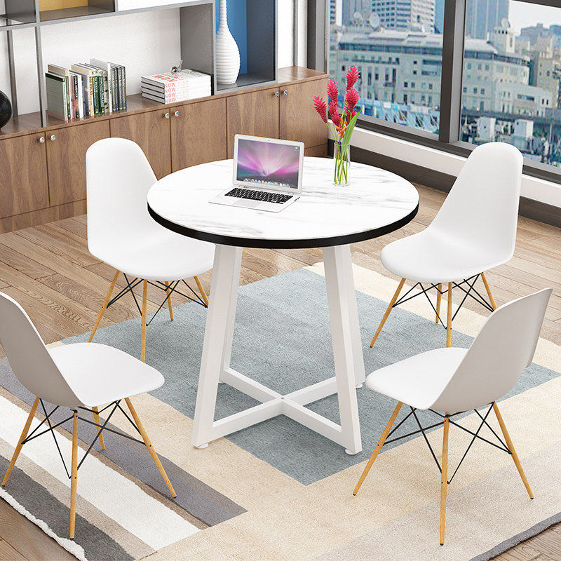 会议接待洽谈桌椅组合会客休闲桌子小圆桌售楼部办公室休息区阳台