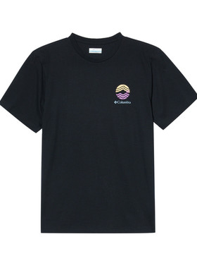 Columbia/哥伦比亚 男女户外舒适旅行运动圆领短袖T恤 AE3676
