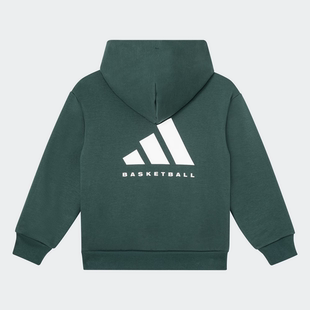 JE3944 JE3945 adidas 阿迪达斯大童亲子运动连帽休闲卫衣套头衫