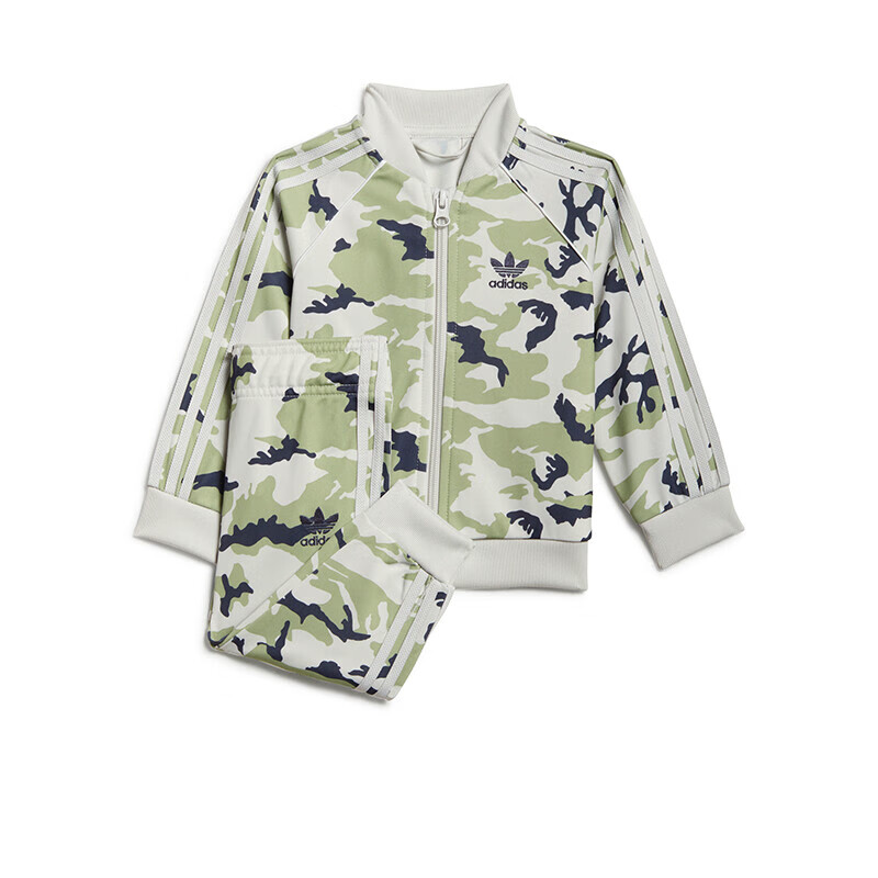 Adidas/阿迪达斯 儿童舒适透气Camo SST 运动套装 HE6925 IC2108