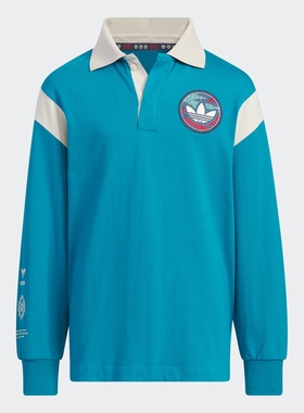 Adidas/阿迪达斯 大童亲子三叶草运动长袖POLO衫 IW7653