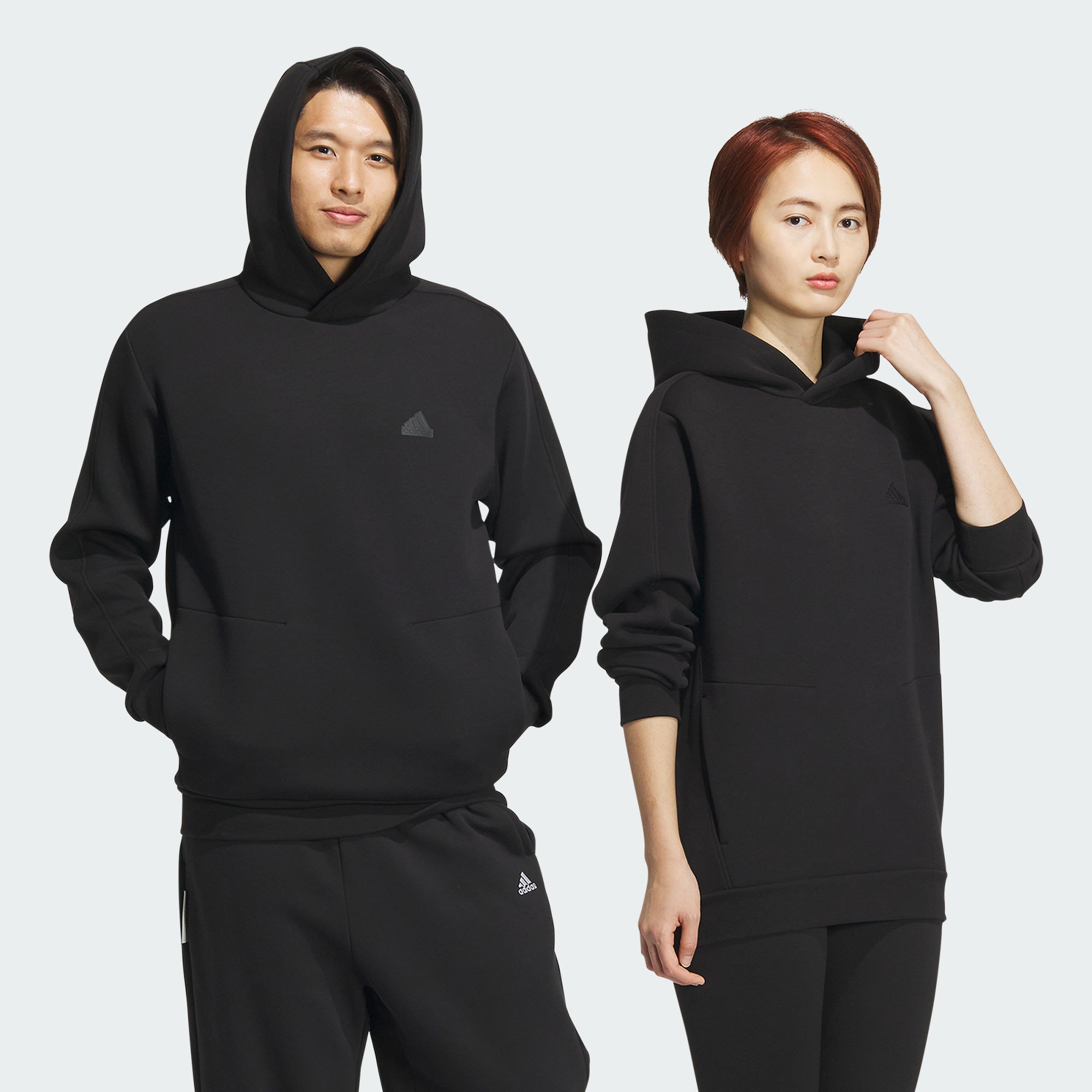 Adidas/阿迪达斯 男女 HOODIE 运动连帽卫衣套头衫 JE8631