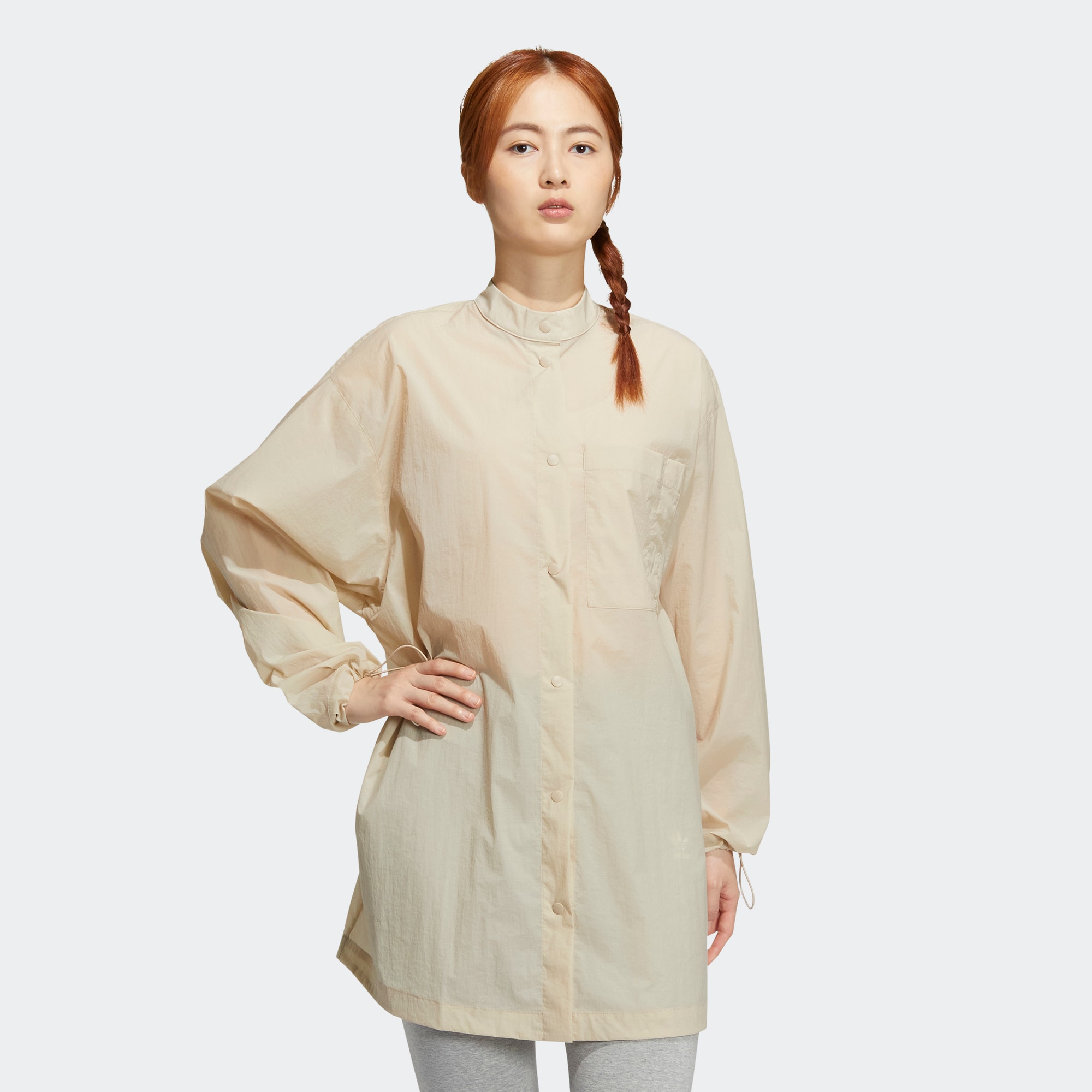 Adidas/阿迪达斯 女子三叶草 PARKA 运动长袖外套 HP0087