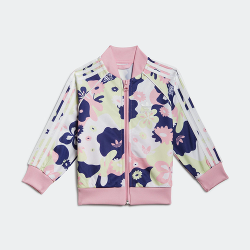 Adidas/阿迪达斯 儿童Flower Allover Print SST运动套装 HE6929