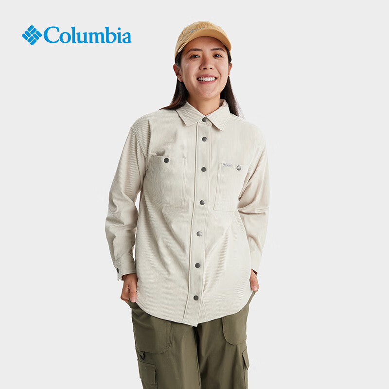 Columbia/哥伦比亚 户外女子运动休闲翻领休闲衬衫 AR9898