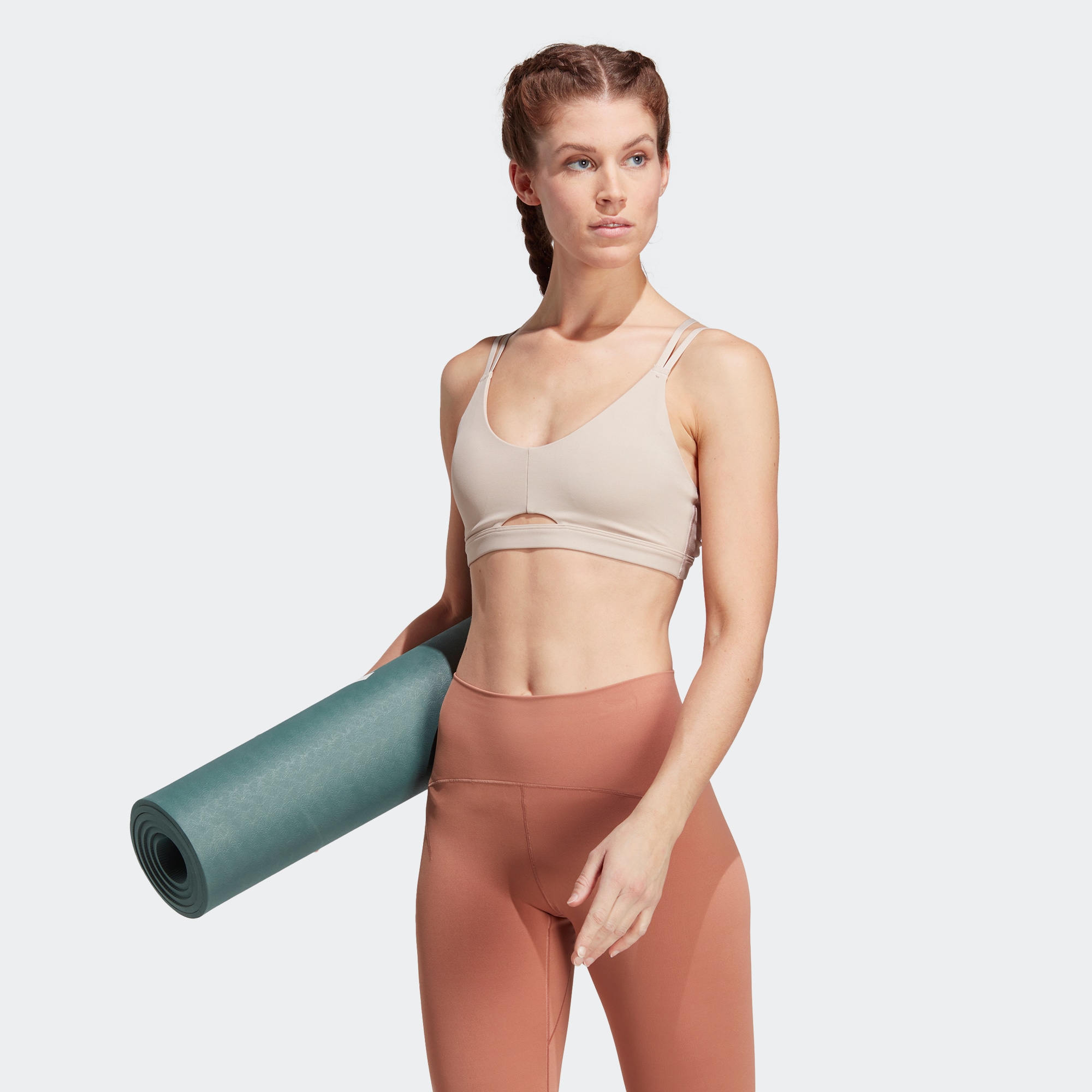 Adidas/阿迪达斯 女士低强度形体瑜伽普拉提运动紧身胸衣 HR3037