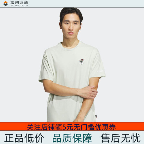 Adidas/阿迪达斯 男子 TERREX 户外运动宽松短袖圆领T恤 IS0303