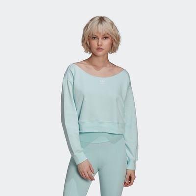 Adidas/阿迪达斯 女子三叶草 CREW 运动休闲卫衣 HU1645