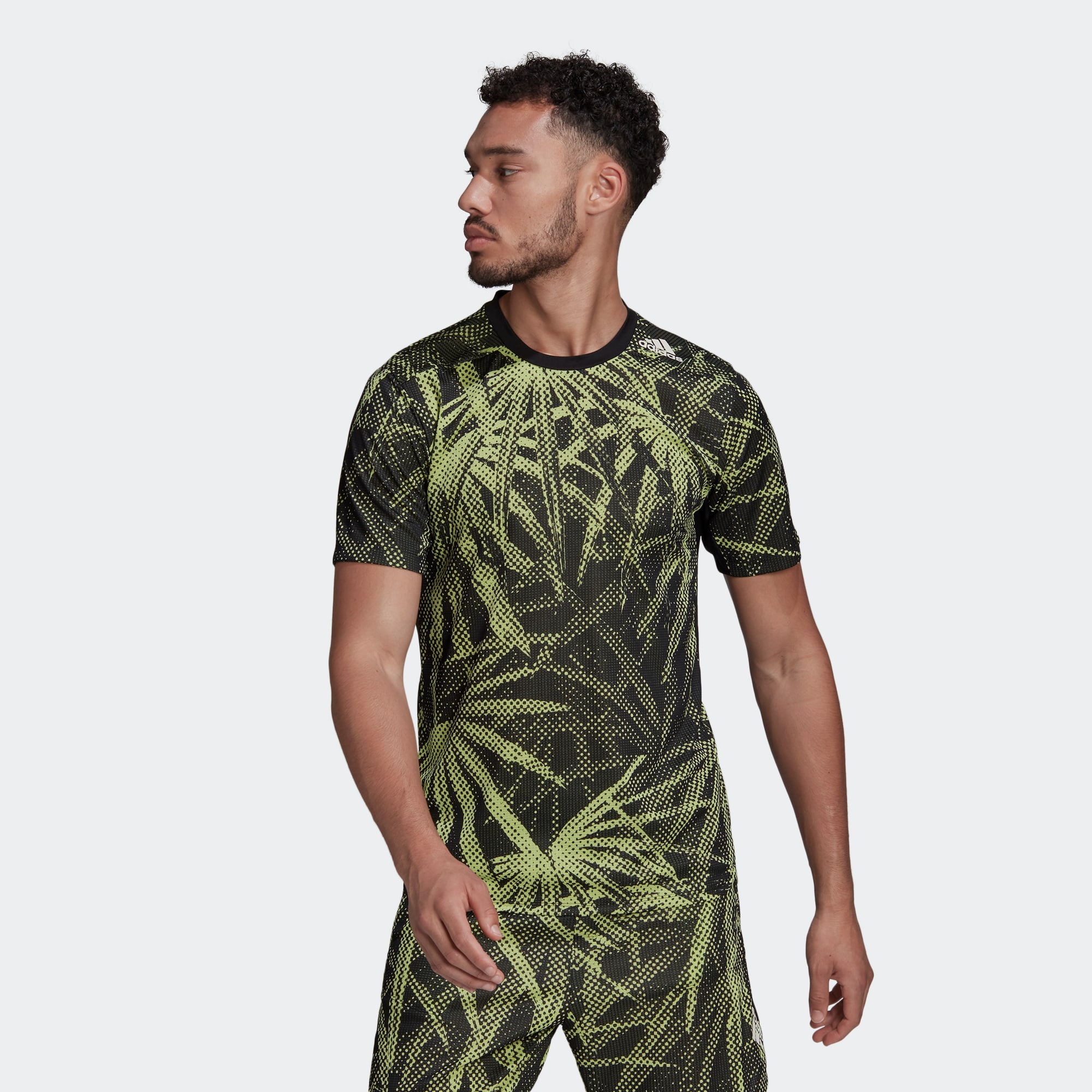 adidas/阿迪达斯 男子 TRAINING TEE 运动健身短袖T恤 HC4207