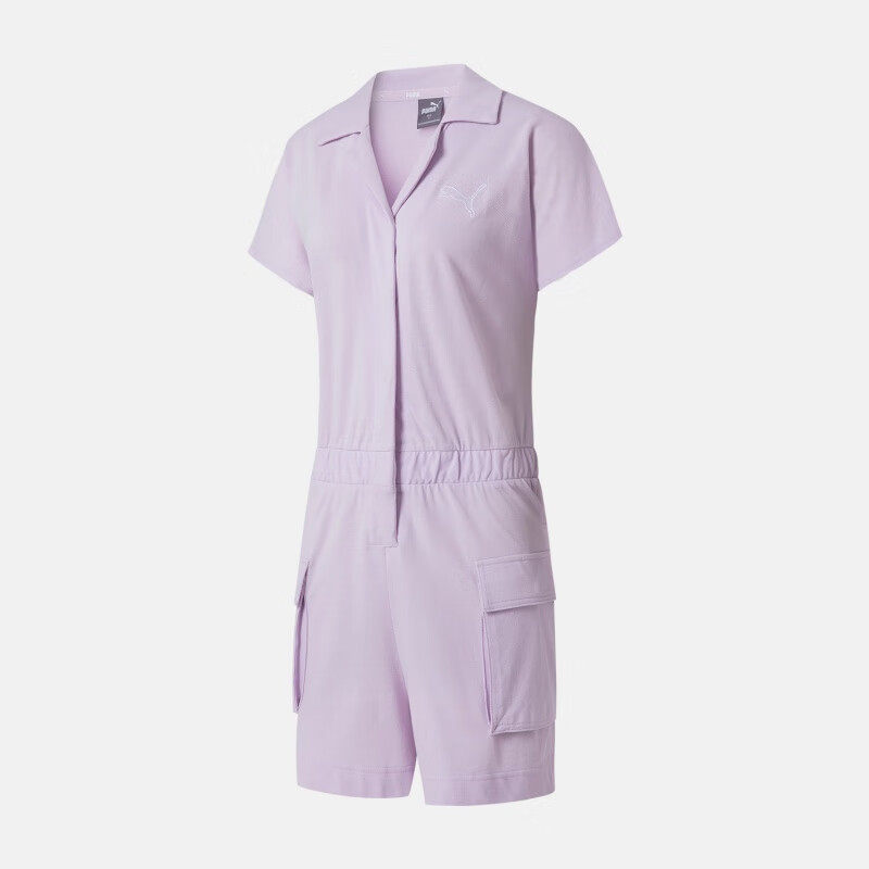 PUMA/彪马 女子复古时尚休闲翻领短袖收腰连体裤 535232,运动服/休闲服装,运动套装,淘宝优惠券,粉丝福利购,淘宝优惠卷