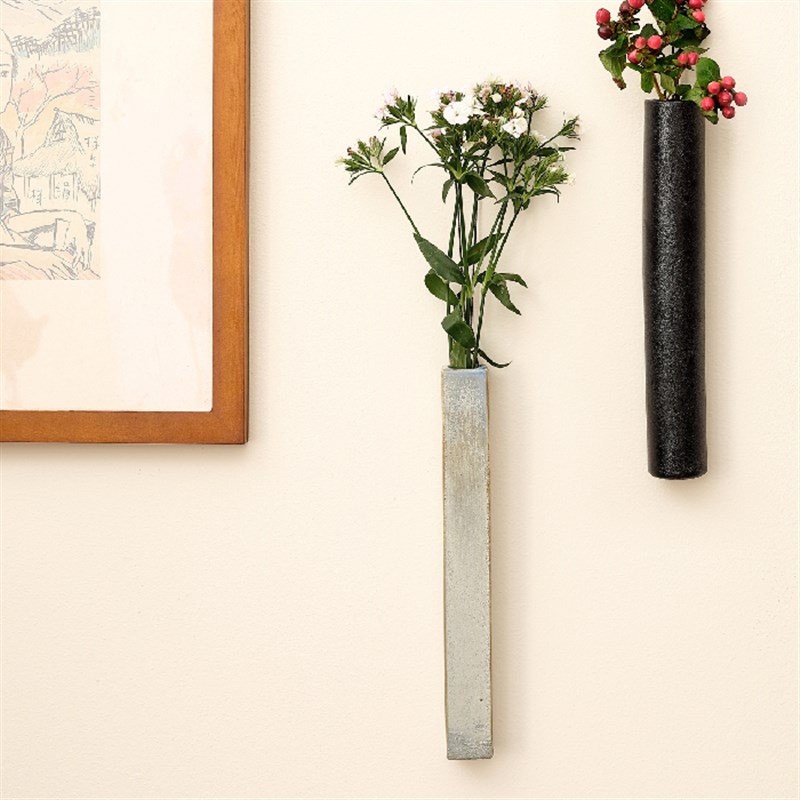 客厅墙壁壁饰挂墙饰品家居墙上植物日F式陶瓷花插装饰挂件创意花