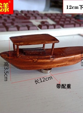 新款渔船c可下水摆件水上漂浮船造景小舟喷泉户外饭店迷你鱼池景