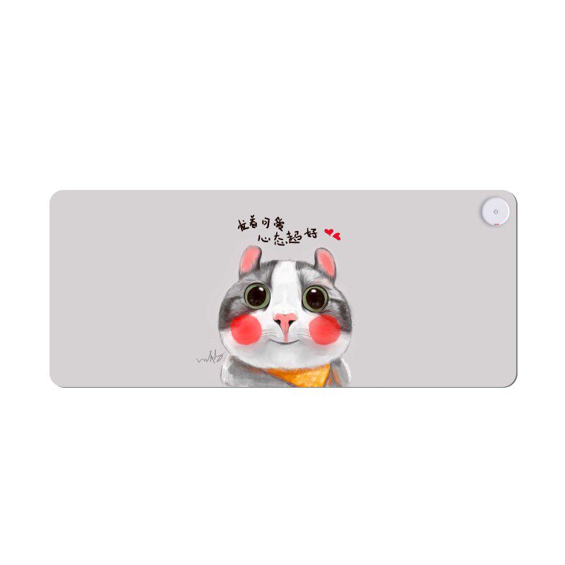 学生暖手桌垫超大号加热鼠标垫A电脑办公室写字台发热桌垫暖桌垫