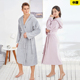 纯棉毛巾浴袍连帽女可穿浴巾全棉睡袍吸水速干春秋洗澡Z加厚浴衣