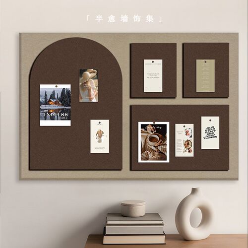 ins软b木板软木墙板毛毡布背景墙展示墙贴记事板留言板告示板愿景