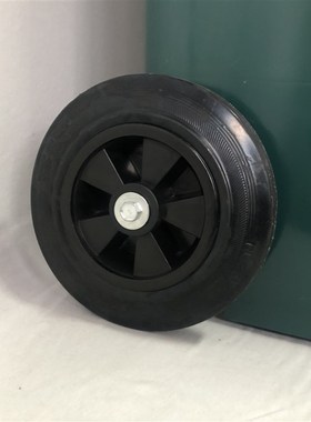 140L升加厚餐厨垃圾桶t墨绿色全新料环卫车配套专用塑料带轮带盖