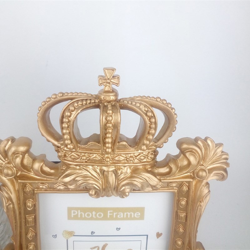 欧式心形相框摆台创意复r古卧室床头摆件装饰品6 7寸婚纱照片轻奢