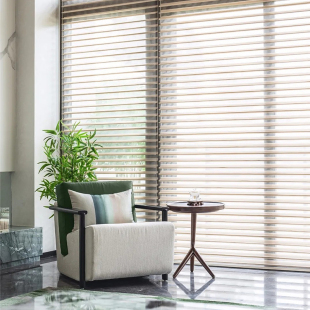 香格里拉窗帘柔纱帘卷q帘办公室卫生间阳台卧室电动免打孔百叶窗