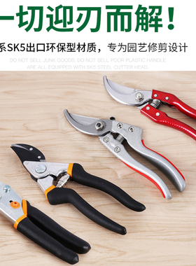 园林剪刀修剪树枝果树园艺剪刀家用花卉J盆景果蔬花剪省力粗枝剪