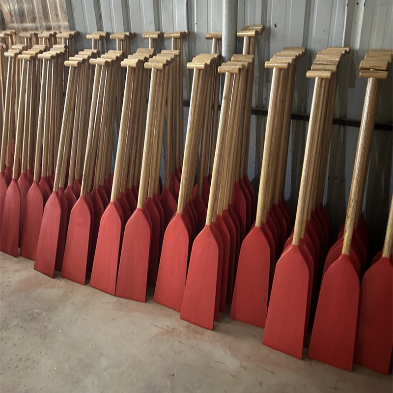 龙舟桨比赛训练用标准实木1.t15/1.2/1.25米船桨划桨船浆手摇龙船