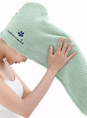 干发帽女双层加厚超强吸水速干2A022新款擦洗包头发毛巾夏季浴帽