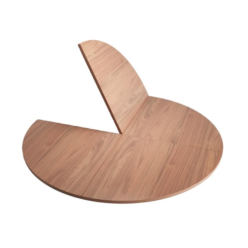 四折可折叠圆桌面板加转盘t家用20人大桌子实木饭餐桌10人单独台